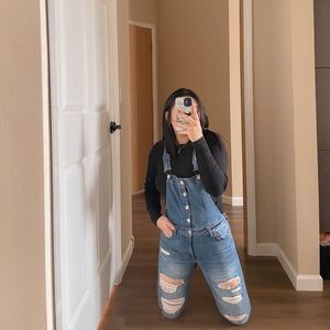 AEROPOSTALE Real Denim Skinny Overalls